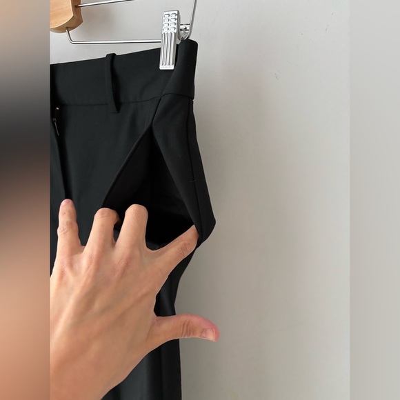 Babaton Atelier Black Tailored Trousers Size 8 High Rise Straight Leg Work Pants - Picture 5 of 11
